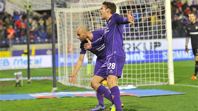 Fiorentina recuperó el tercer puesto con ajustado triunfo sobre Inter de Milán