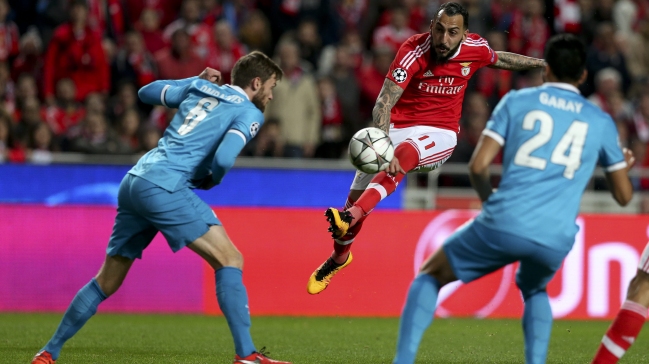 Benfica sacó mínima ventaja ante Zenit en la Liga de Campeones