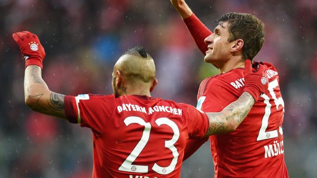 Arturo Vidal participó en triunfo de Bayern Munich por la Bundesliga alemana