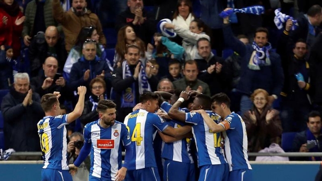 Enzo Roco jugó los últimos minutos en triunfo de Espanyol ante Deportivo La Coruña