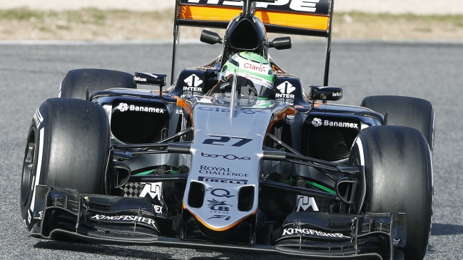 Nico Hulkenberg frenó a Ferrari en el tercer día de pruebas en Montmeló