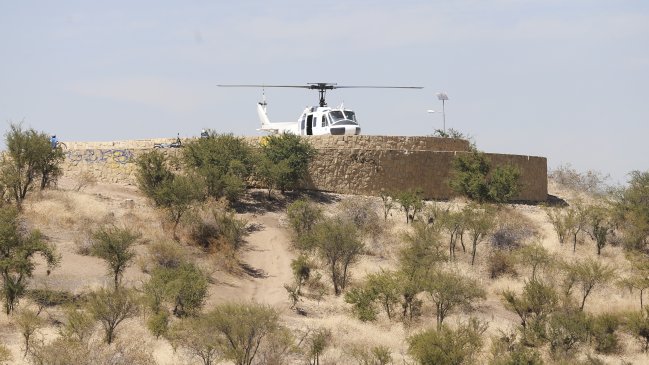 Helicóptero de Onemi cayó en cerro San Cristóbal por desperfecto