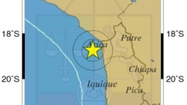 Sismo afectó a la Región de Arica y Parinacota