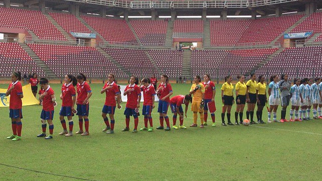 Chile dejó escapar un triunfo y empató con Argentina en el Sudamericano femenino Sub 17