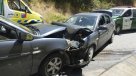 Conductor ebrio chocó a un vehículo y lesionó a dos carabineros