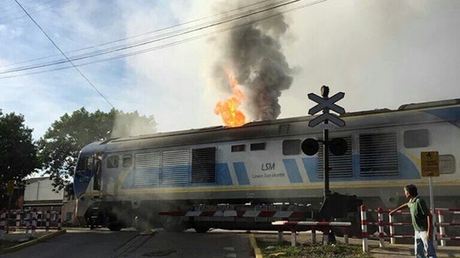 Incendio en un tren dejó varios heridos en Buenos Aires