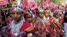 Activistas indias conmemoraron el Día Internacional de la Mujer
