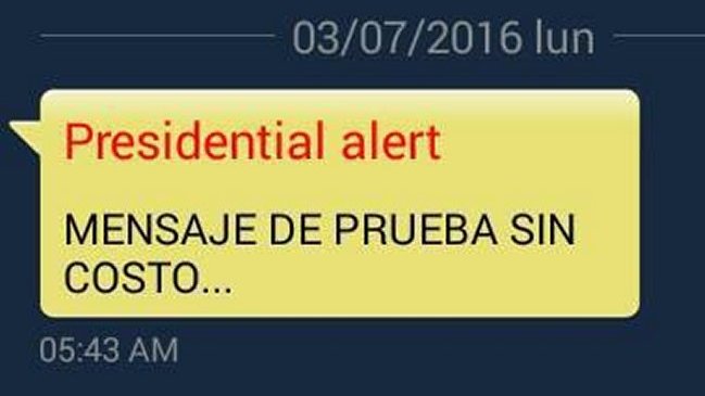 Onemi anunció cambios a Sistema de Alerta de Emergencias para celulares