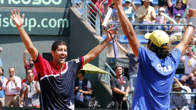 Julio Peralta y Hans Podlipnik conquistaron el título de dobles del Challenger de Santiago