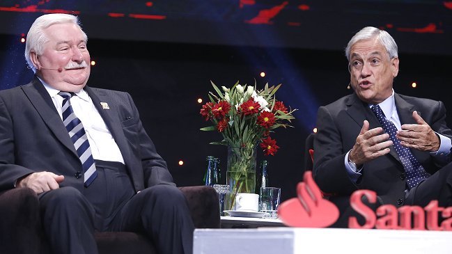 Ex Presidente Piñera recordó la invasión a Polonia en encuentro con Lech Walesa