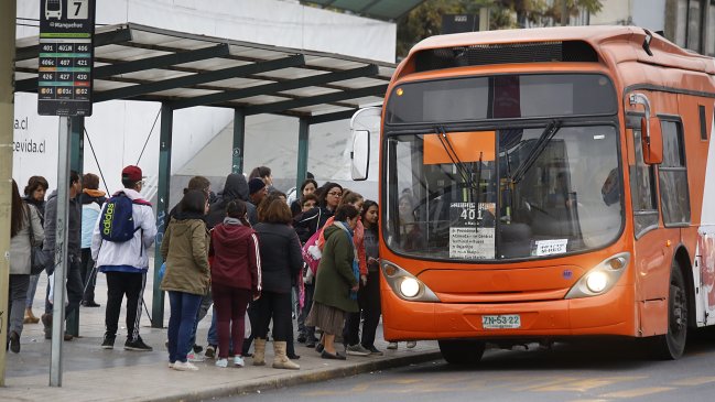 Los recorridos del Transantiago que se verán afectados por la marcha de la CUT