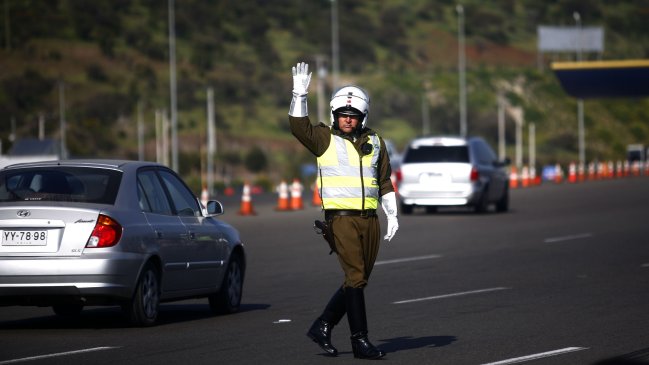 Carabineros llamó a prevenir accidentes en viajes de retorno tras el fin de semana largo