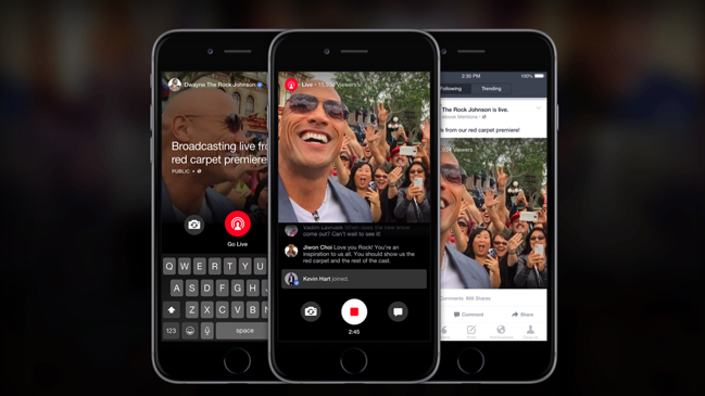Facebook aumenta el protagonismo de los videos en vivo