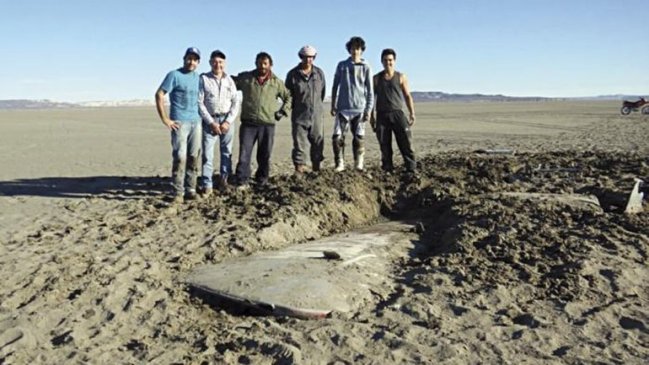 Encontraron avión perdido en 1964 tras secarse un lago del sur de Argentina