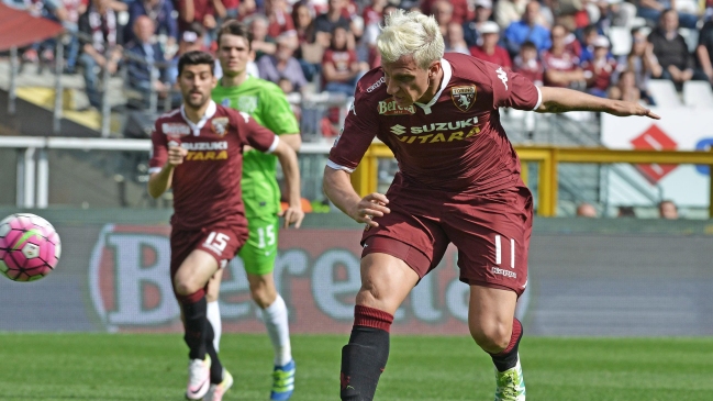 Mauricio Pinilla fue titular en caída de Atalanta ante Torino por la liga italiana