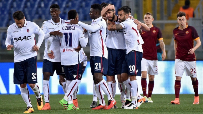 Erick Pulgar actuó en empate que rescató Bologna frente a AS Roma