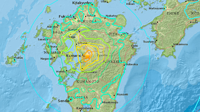 Nuevo sismo sacude al sur de Japón