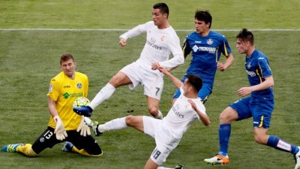 Real Madrid goleó a Getafe y sigue con vida en la lucha por el título