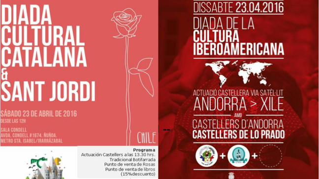 Comunidad catalana en Chile celebrará el Día de la Cultura sudamericana y del Libro