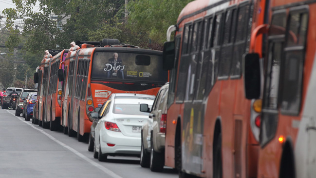 Los desvíos de esta jornada en el centro de Santiago