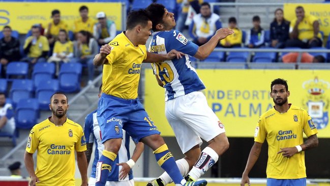 Espanyol sufrió dura caída en su visita a Las Palmas por la liga española