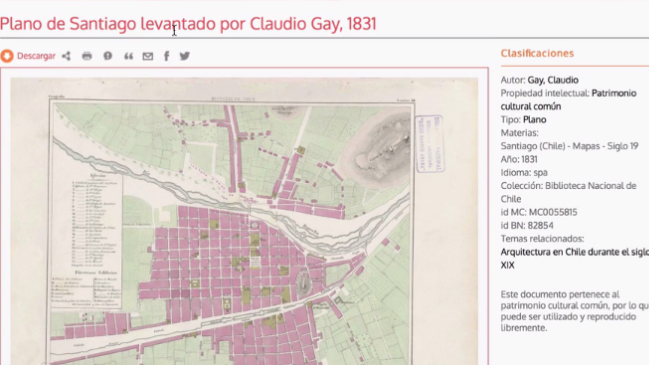  Biblioteca Nacional presenta su colección de mapas patrimoniales  