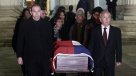 Pablo Neruda rumbo a su sepultación definitiva