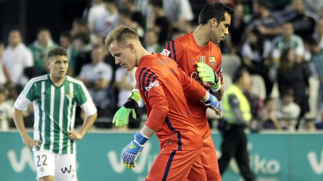 Claudio Bravo sufrió lesión en el sóleo de la pierna derecha y es duda en FC Barcelona