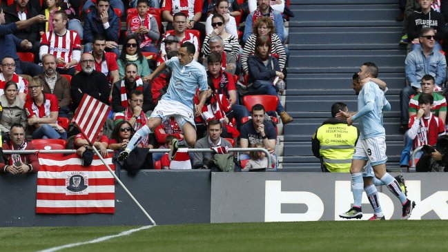Fabián Orellana marcó en derrota de Celta de Vigo ante Athletic Club de Bilbao en España