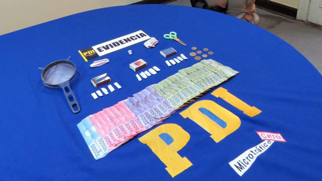 PDI detuvo a tres personas por microtráfico de drogas en Vicuña