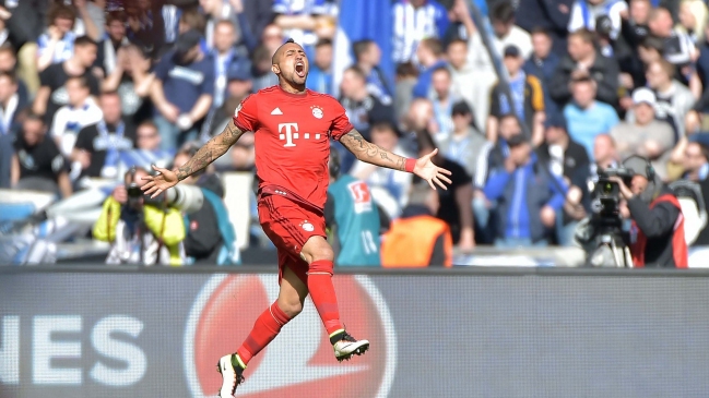 Arturo Vidal fue elegido como el mejor volante defensivo de la Bundesliga