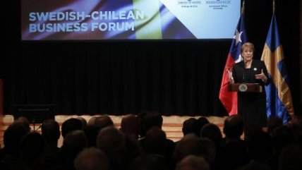   Bachelet participó en encuentro empresarial en Suecia 
