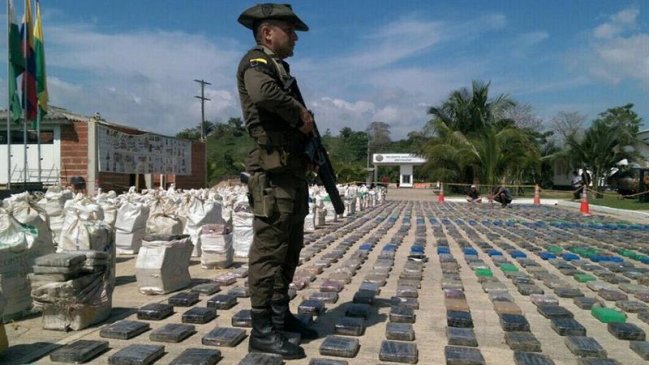 Incautaron en Colombia el mayor cargamento de cocaína de la historia