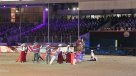 La exitosa presentación de la escuadra ecuestre Palmas de Peñaflor ante la Reina Isabel II