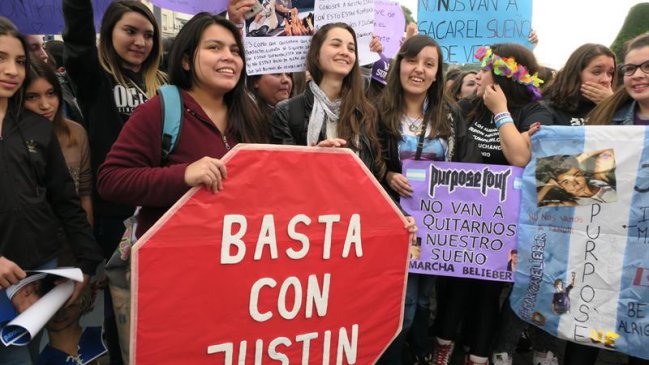 Fans de Justin Bieber se manifiestan por su 