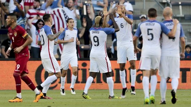 Estados Unidos goleó a Bolivia en duelo preparatorio para la Copa Centenario