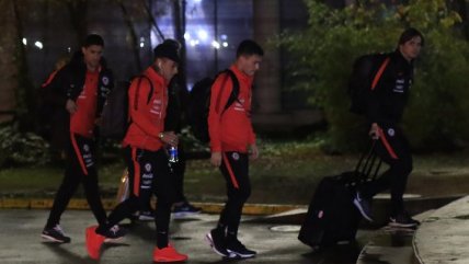 La partida de la selección chilena rumbo a Estados Unidos