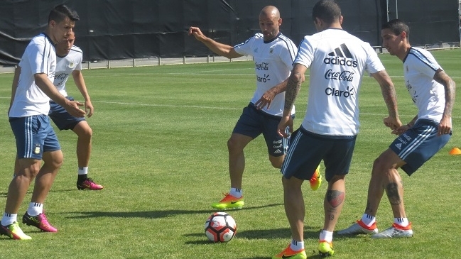 Argentina tuvo su primera práctica en California de cara al debut con Chile