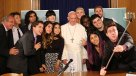 El papa se reunió con jóvenes \