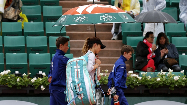 La lluvia vuelve a complicar la jornada en Roland Garros