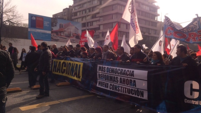 La jornada de paro nacional de la CUT