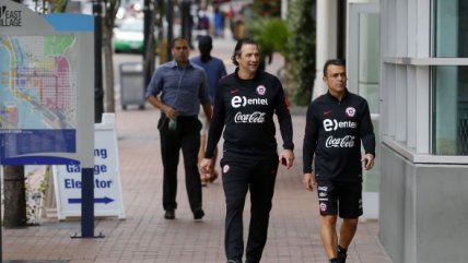 Pizzi recorrió las calles de San Diego en la jornada previa al duelo ante México