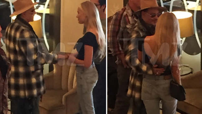 Johnny Depp es visto 