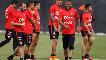 La selección chilena entrenó este sábado pensando en el choque con Argentina