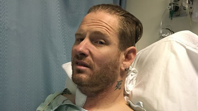 Vocalista de Slipknot se rompió el cuello y no se dio cuenta