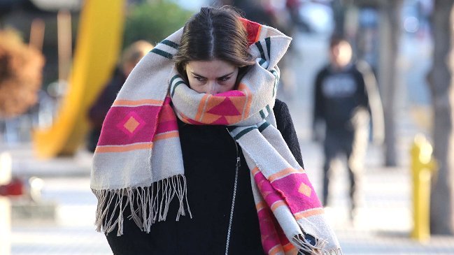 Los termómetros bajan hasta cero grado en la Región Metropolitana