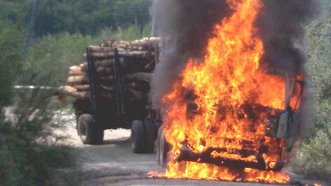 Nuevo atentado incendiario se registró en la Provincia de Arauco