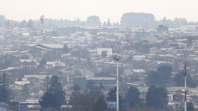 Se mantiene la mala condición del aire en Chillán, Chillán Viejo y Los Ángeles