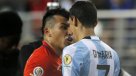 El fuerte encontrón entre Gary Medel y Angel Di María