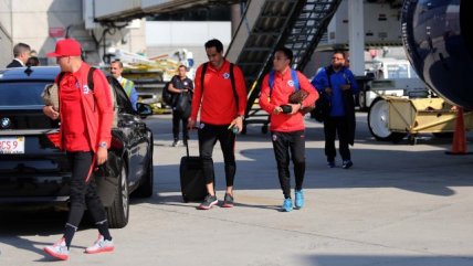 La llegada de la selección chilena a Boston para su duelo ante Bolivia